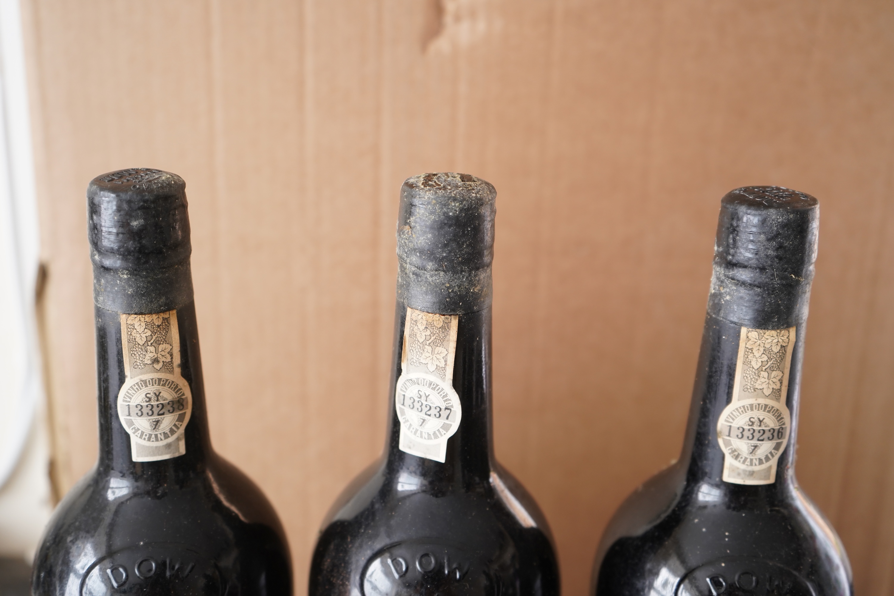 Twelve bottles of 1966 Dow’s vintage port